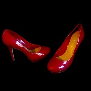 ARTURO CHIANG Red Patent Leather Platform Heels